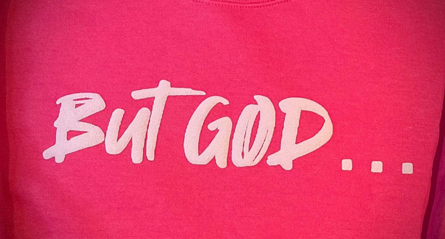 Crewneck Color: Heliconia
Logo: Light Pink Puff But God..
Classic fit with spandex for enhanced stretch and recovery
