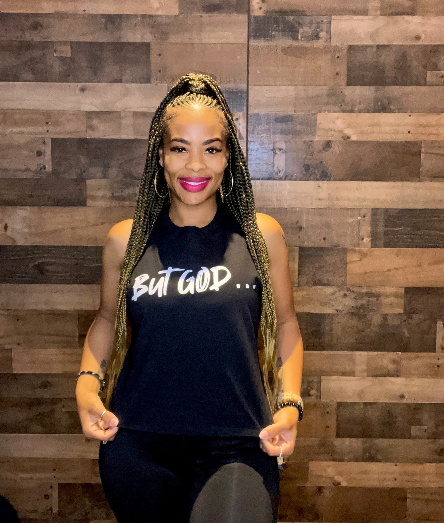 BUT GOD... AND WARRIOR CROP TOP TANKS