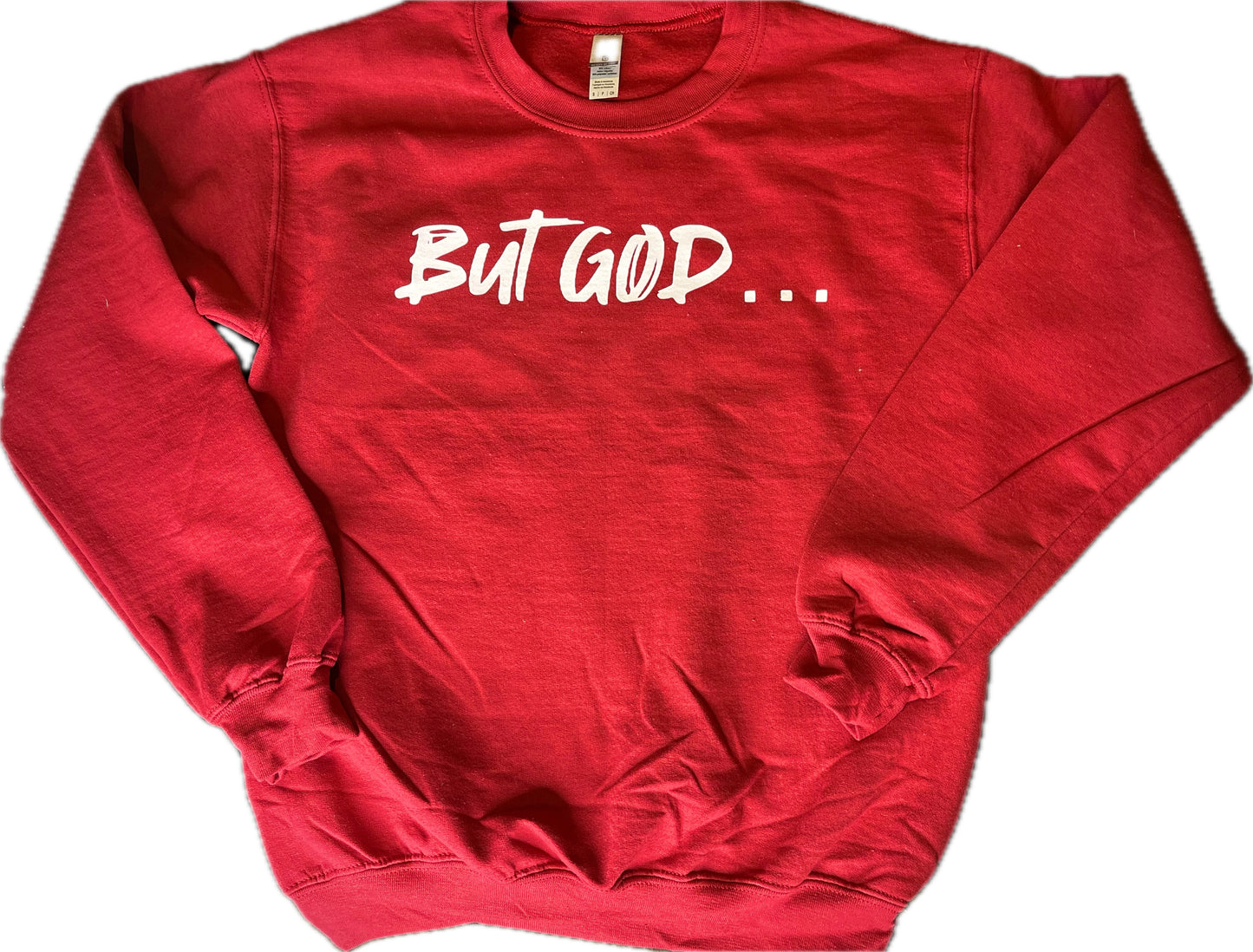 But God Crewneck - Cardinal Red