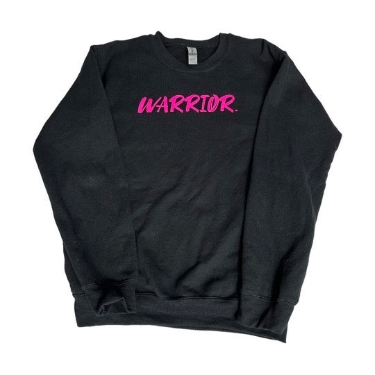 Warrior Crew Neck - Black/Pink